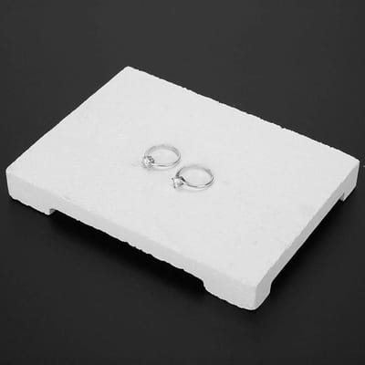 Veilig en duurzaam soldeerblok voor sieraden - kwartsplaat met soldeerbloklassen - ideaal gereedschap voor professionele juweliers - sieradenlasplank.
