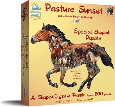 Legpuzzel - Contourpuzzel - 800 stukjes - Pasture Sunset - SunsOut