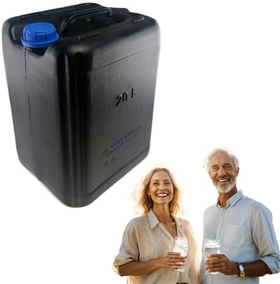 Anwicar Jerrycan voor Water - 20 L - Watercontainer - Camping Watertank - Zwart