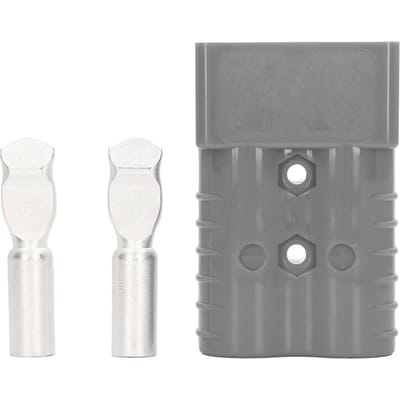 350A 600V Stekkerconnector SH350 Dubbelpolig Hoge Stroom Batterij Snelkoppelingskit voor Auto Zonne-energie grijs