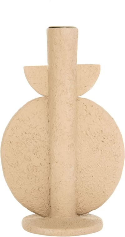 Present Time Kandelaar Bubble - Zandbruin - 13x9,5x22cm - Modern