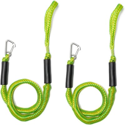 Bungee Afmeerlijn met RVS Clip en Foam Float voor Boot, Kajak en Waterscooter