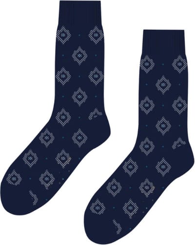 SQOTTON® - Naadloze sokken - Ruit/Rond - Maat 36-40