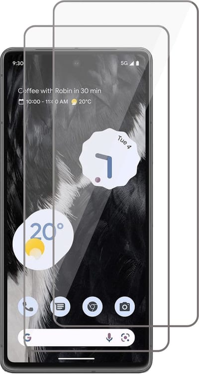Screenprotector geschikt voor Google Pixel 7 Pro - 2x Glas Screen Protector