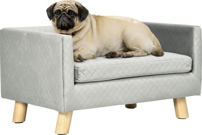 PawHut Dierenbank met houten poten D04-159