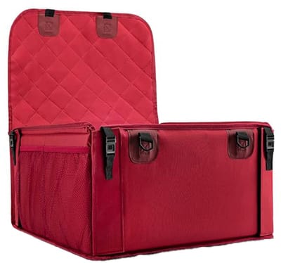 VH Supplies® Hondenmand Auto - Hondenstoel - Autostoel Hond - 45L x 45B x 24H cm - Rood