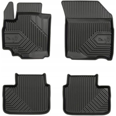 Premium Rubberen Mattenset No.77 - Geschikt voor Suzuki Swift IV 2004-2010 - Perfecte Pasvorm - TPE Elastomeer - Zwart - 4-delig - FROGUM