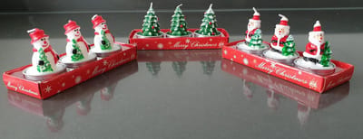 Kerst Kaars Set - 9 Stuks