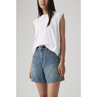Levi's High Baggy Short Stop Flaxing Short Taglia: W23 | Pantaloncini Outlet | Donna | Bianco