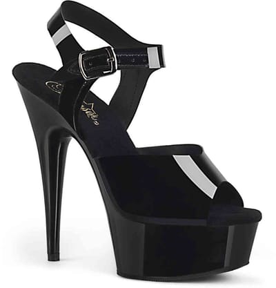 DELIGHT-608N (EU 40 = US 10) 6 Heel, 1 3/4 PF Ankle Strap Sandal