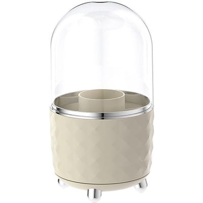 Make-up Kwastenhouder 360 graden Draaiende Make-up Organizer voor Badkamer Wastafelblad Bureau, 6-Compartimenten