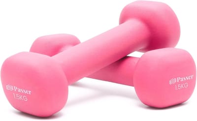 Halterset Neopreen Kort - Set van 2 Gewichten voor Dames, Heren en Kinderen - Krachttraining, Yoga en Fitness