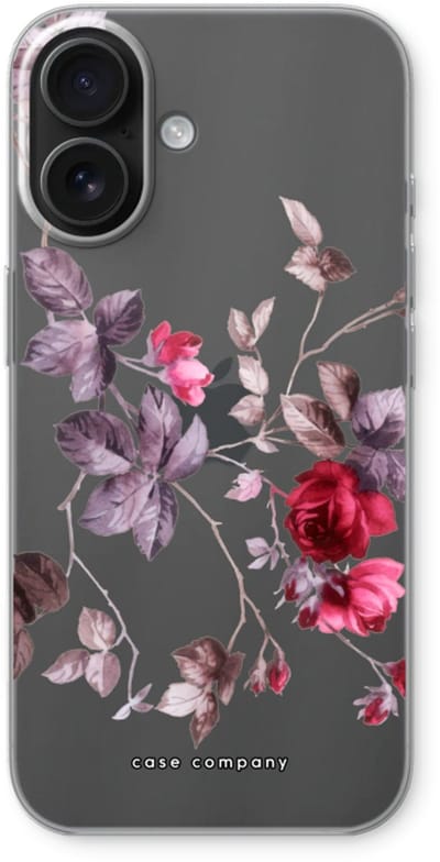 Case Company® - Hoesje geschikt voor iPhone 16 hoesje - Mooie bloemen - Soft Cover Telefoonhoesje - Bescherming aan alle Kanten en Schermrand