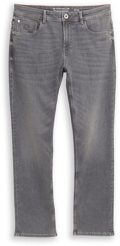 Tom Tailor - TTMARVIN STRAIGHT-jeans met superstretch - Maat 38/30 - grey denim
