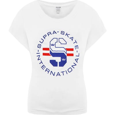 Supra Korte Mouw Ronde Hals Wit Heren Skate T-shirt 192233 166