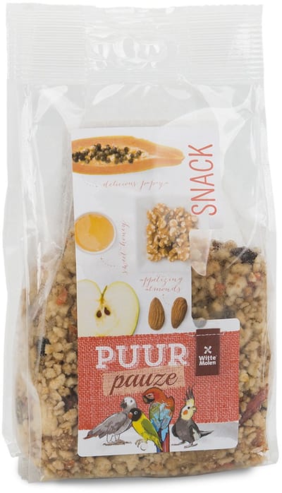PUUR Pauze Fruit- & Notencrumble 200gr - Supplementen - Versnaperingen - Versele laga - Vogelvoer