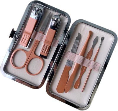 Nagelverzorgingsset - Manicure Pedicure Set - Thuis Reizen Dagelijks - 7-Delig Roestvrijstaal - Compact Formaat