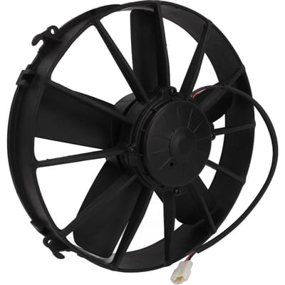 24V Auto Airconditioner Koelventilator Laag Geluidsniveau 5 Bladen Krachtige Dunne Koel Luchtventilator voor Vrachtwagen Voertuig black