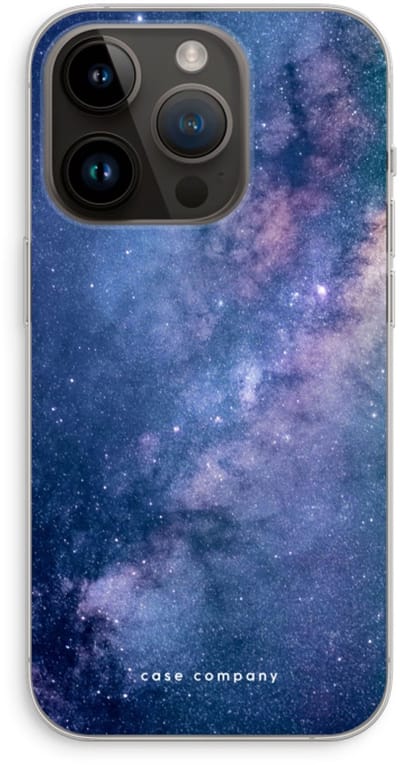 Case Company® - Hoesje geschikt voor iPhone 14 Pro hoesje - Nebula - Soft Cover Telefoonhoesje - Bescherming aan alle Kanten en Schermrand
