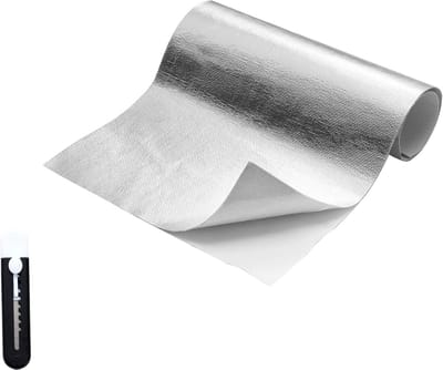 Isolatiefolie 60 x 350 cm - Zelfklevende Thermische Isolatie van Aluminium voor Warmtebehoud en Reflectie