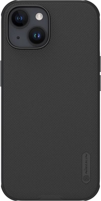 Geschikt voor Nillkin Apple iPhone 15 Super Frosted Shield Hoesje - Zwart