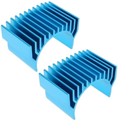 2 Stuks RC Auto Elektrische Motor Geventileerde Koelvin 45x28x30mm voor 1:10 540 550 3650 3660 3670 3674 - Verbeterde Koeling en Prestaties