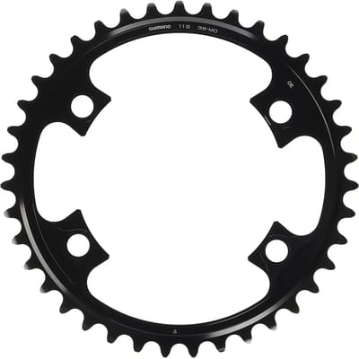 Shimano Dura-Ace FC-9000 Kettingblad 11-speed, MD, black Uitvoering 39T