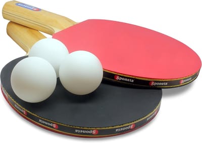 Tafeltennisset - Batjes en ballen - Beginners oefenen - Gemaakt in Duitsland - 2 batjes 3 ballen - Niet gespecificeerd