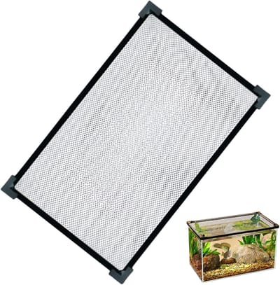 Aquariumafdekking - 20×30CM Visnetafdekking - Anti-spring aquarium beschermnet - Transparante gaasaccessoires, stevig en duurzaam - Anti-spring aquariumafdekking - Multifunctioneel gaas - dat vissen en reptielen eruit springen
