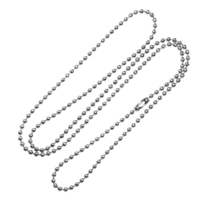 Fako Bijoux® - Bolletjes Ketting - Ball Chain - 2mm - 80cm - Zilverkleurig