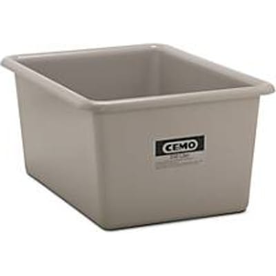 Rechthoekige container Standaard, GFK, 550 l, grijs