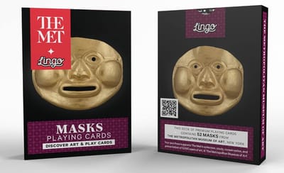 Lingo - De MET/The Metropolitan Museum of Art Collection of Masks x Ontdek kunst & 52 speel- en educatieve kaarten met belangrijke trivia | Leer de Kunsten van Masks x Ontdek kunst & woordenschat op een leuke en gemakkelijke manier- Leren- reizen-