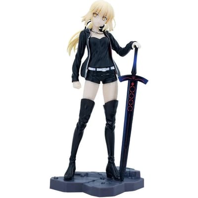 24CM Saber Altria Pendragon Sexy Anime Figuur Fate/Grand Order Actiefiguur Saber Alter Vrijetijdskleding Figuur Model Poppetje Speelgoed black