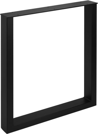 Tafelonderstel TAB Staal zwart mat Profiel 80 x 40 mm (Hoogte: 720 mm / Diepte: 600 mm)