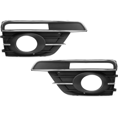 Set van Voorbumper Mistlicht Grille Afdekking 5C5854662J 5C5854661J Vervanging black