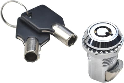 Rond Nokkenslot - Brievenbus Slot - Deur Beveiligen - Automatische Impact - 1 Stuk - Zilverkleurig