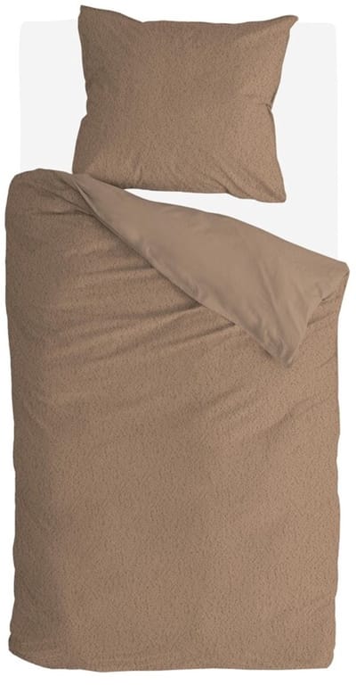 Byrklund Dekbedovertrek Soft & Fluffy - 140x220 - 100% Polyester - Taupe