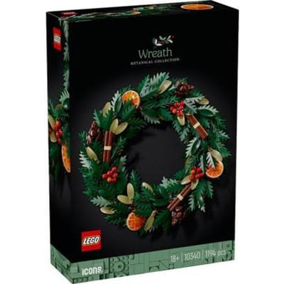 LEGO Icons Herfstkrans Bouwpakket voor Volwassenen met Bloemen - kerstdecoratie - 10340