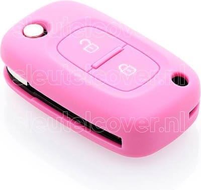 Autosleutel Hoesje geschikt voor Mercedes - SleutelCover - Silicone Autosleutel Cover - Sleutelhoesje Roze