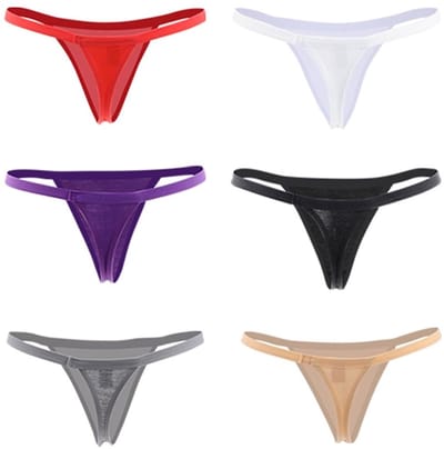 Dailygoods- Slipje 6 Stuks - Katoen/Spandex - G-String - Meerkleurig - Ultra Comfortabel - Geen Panty-Lijn