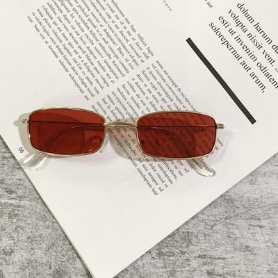 Metalen Vintage Rechthoek Zwarte Zonnebril Kleine Ovale Vrouwen Zonnebrillen Mannen Vrouwen Tinten Brillen Heldere Lens Uv400 Brillen