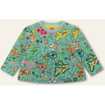 Oilily Hikky Sweater- maat86/24m Creme de Menthe