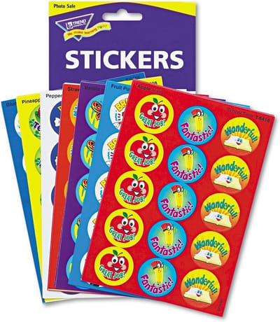 Stickers met Geur en Positieve Boodschappen 300 Stuks