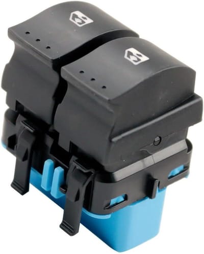 Raambediening Schakelaar - Elektrische Raambediening - Auto Ramen Bediening - Blauw Kleurenkast - 4 Stuks - Blauw