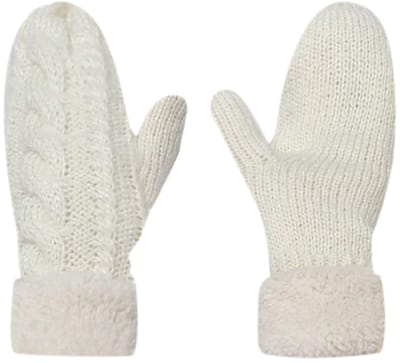 SnelShoppen - Dames Winterhandschoenen, Thermische Gebreide Handschoenen, Mode Fleece Voering, Dikke Gebreide Handschoenen voor Koude Weer Buiten