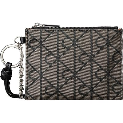 Calvin Klein Script Hardware Jacquard Pouch Lotus Beige/black Jacquard Taglia: OS | Pochette Outlet | Donna | Marrone