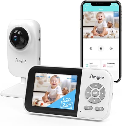 Video Babyfoon - Camera Monitor - Babykamer Bewaken - Geen Wifi Nodig - 28 Inch Scherm - Zwart Wit