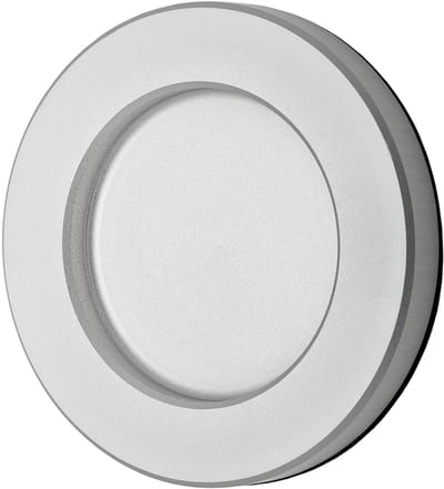 SOTECH Schuifdeurgreep TAYO zilver Ø 70 x 8 mm zelfklevend (3M VHB), glasdeurgreep van aluminium, greepschaal voor glas- & kamerdeuren