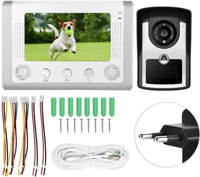 Video Deurbel Systeem - Intercom Monitor - Veilig Thuis - Waterdicht IR Camera - 7 Inch Scherm
