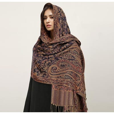 Bohemia Pashmina Hijab Sjaal Lange Moslim Kasjmier Sjaal Vrouwen Foulard Zachte Turban Hoofddoeken Voor Vrouwen Hoofdband Luxe black